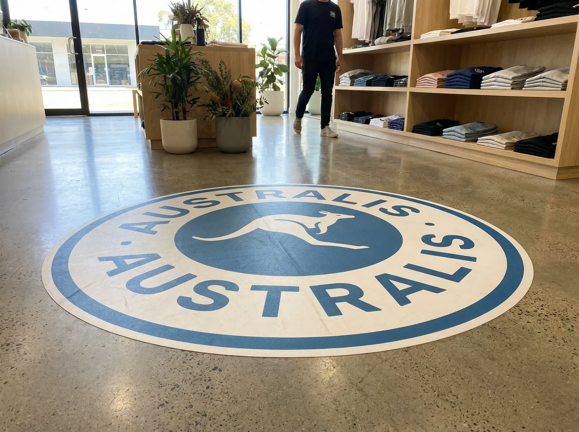 Floor decal Sydney - custom printed anti-slip floor vinyl stickers for retail stores and events