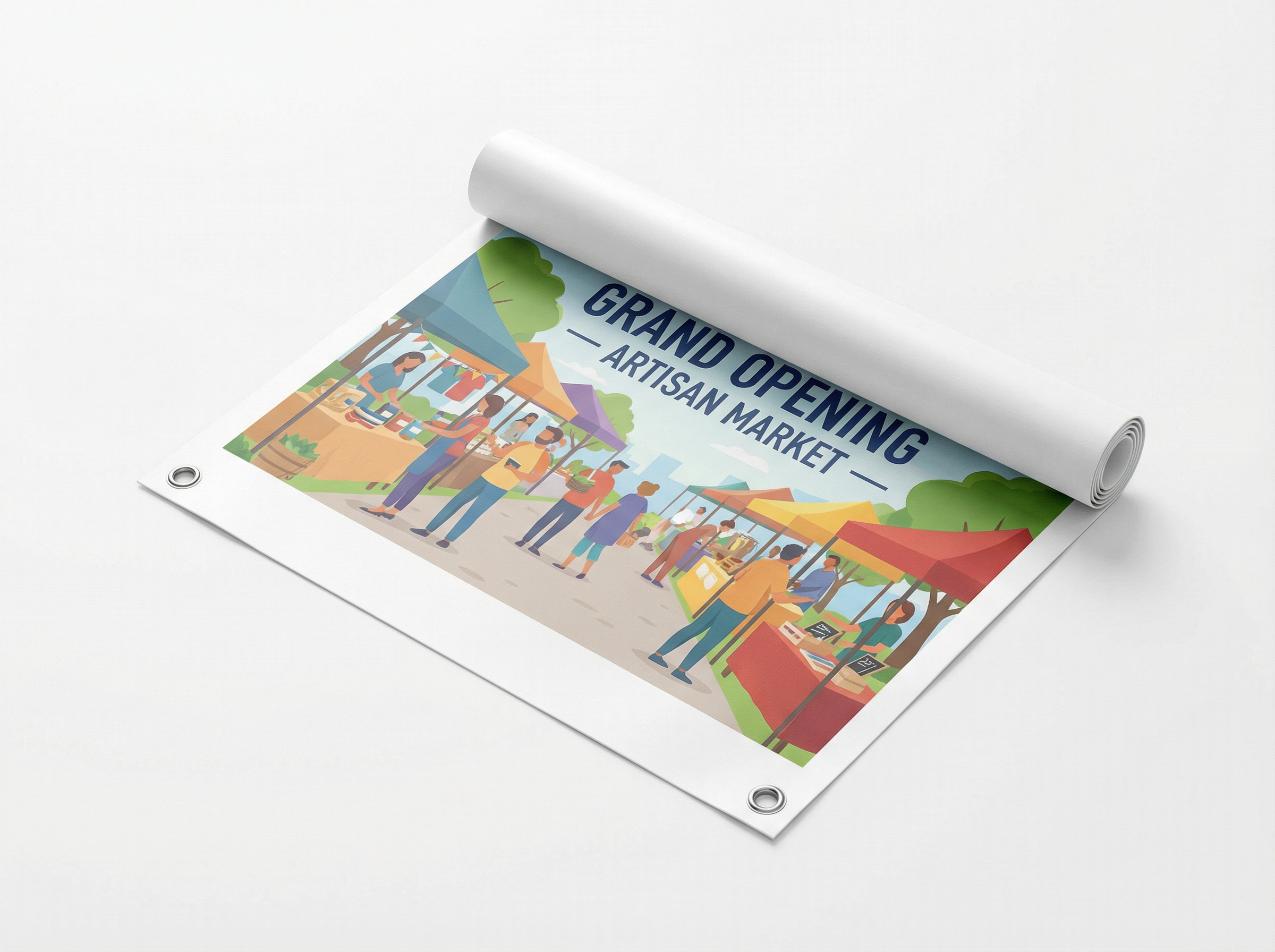 Vinyl banners Sydney - custom printed PVC vinyl banners with grommets for outdoor events, trade shows and shopfronts