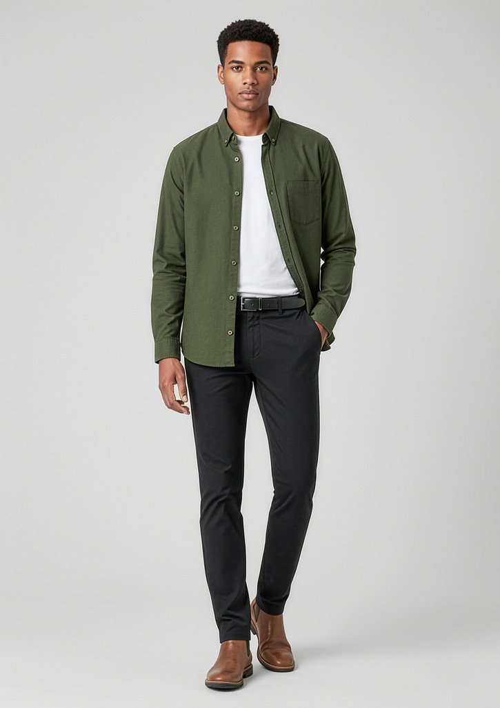 Custom embroidered polo shirt Sydney - branded black polo for corporate office and real estate uniforms, Pistol Clothing