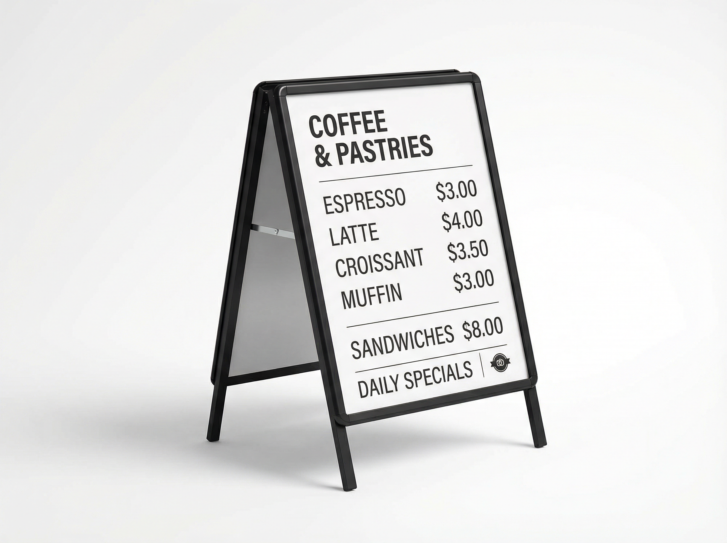 A-frame signs Sydney - custom printed folding sandwich board signs for cafes, retail shops and events
