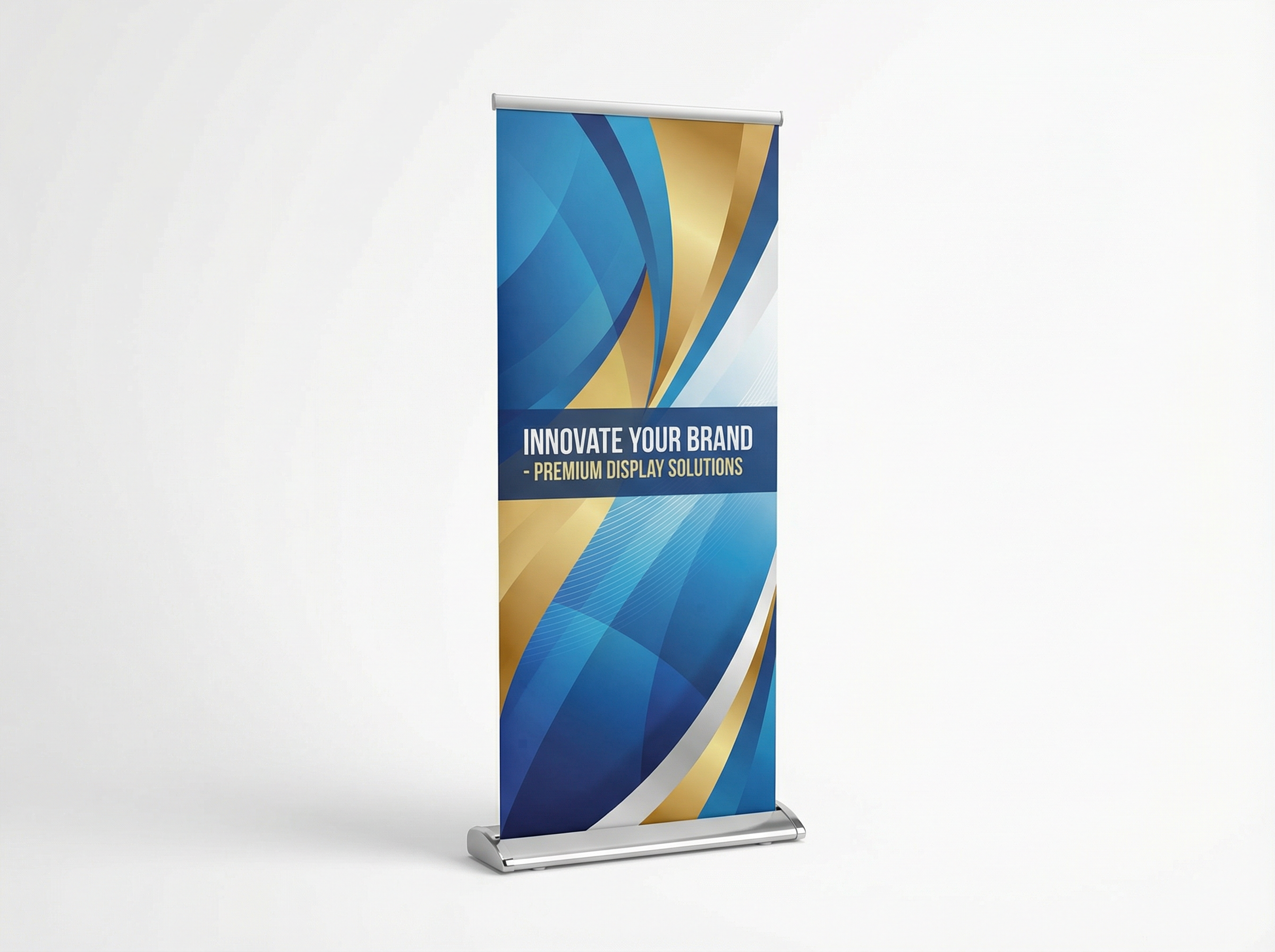 Retractable banners Sydney - premium wide-base roll-up banner displays for corporate events and exhibitions