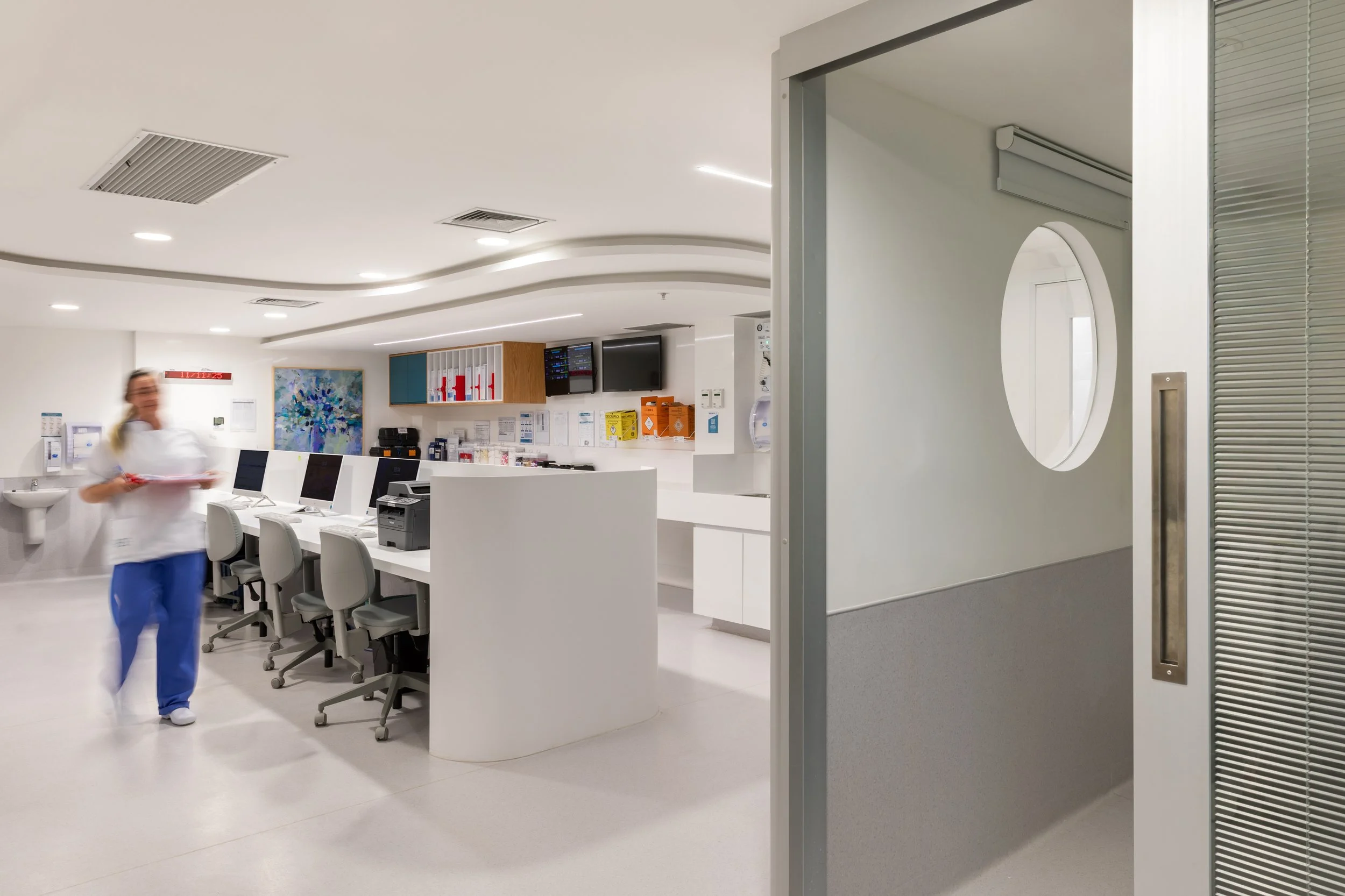 Posto de enfermagem e Unidade Coronariana — CTI Hospital Di Camp, Rio de Janeiro — ARTO Saúde