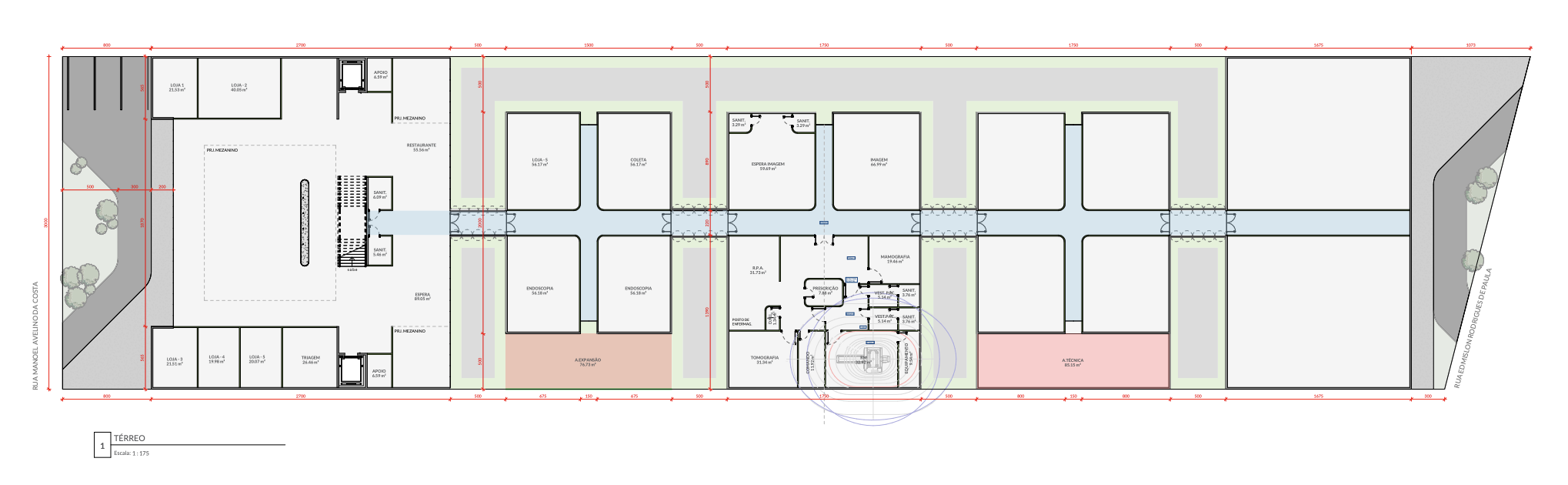 Planta Térreo — Hospital Caicó