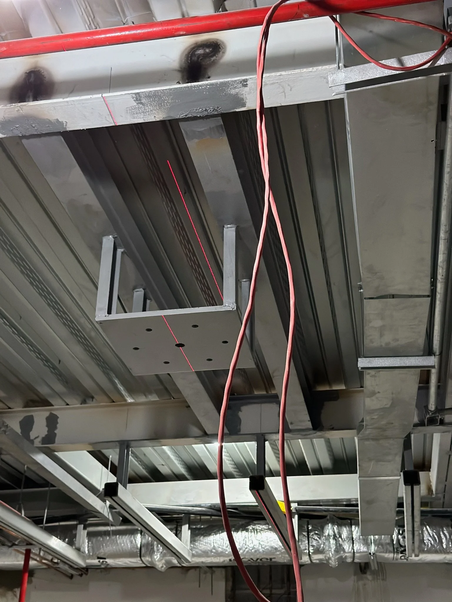 Execução da blindagem radiológica e instalações — obra hemodinâmica Hospital Di Camp, Rio de Janeiro