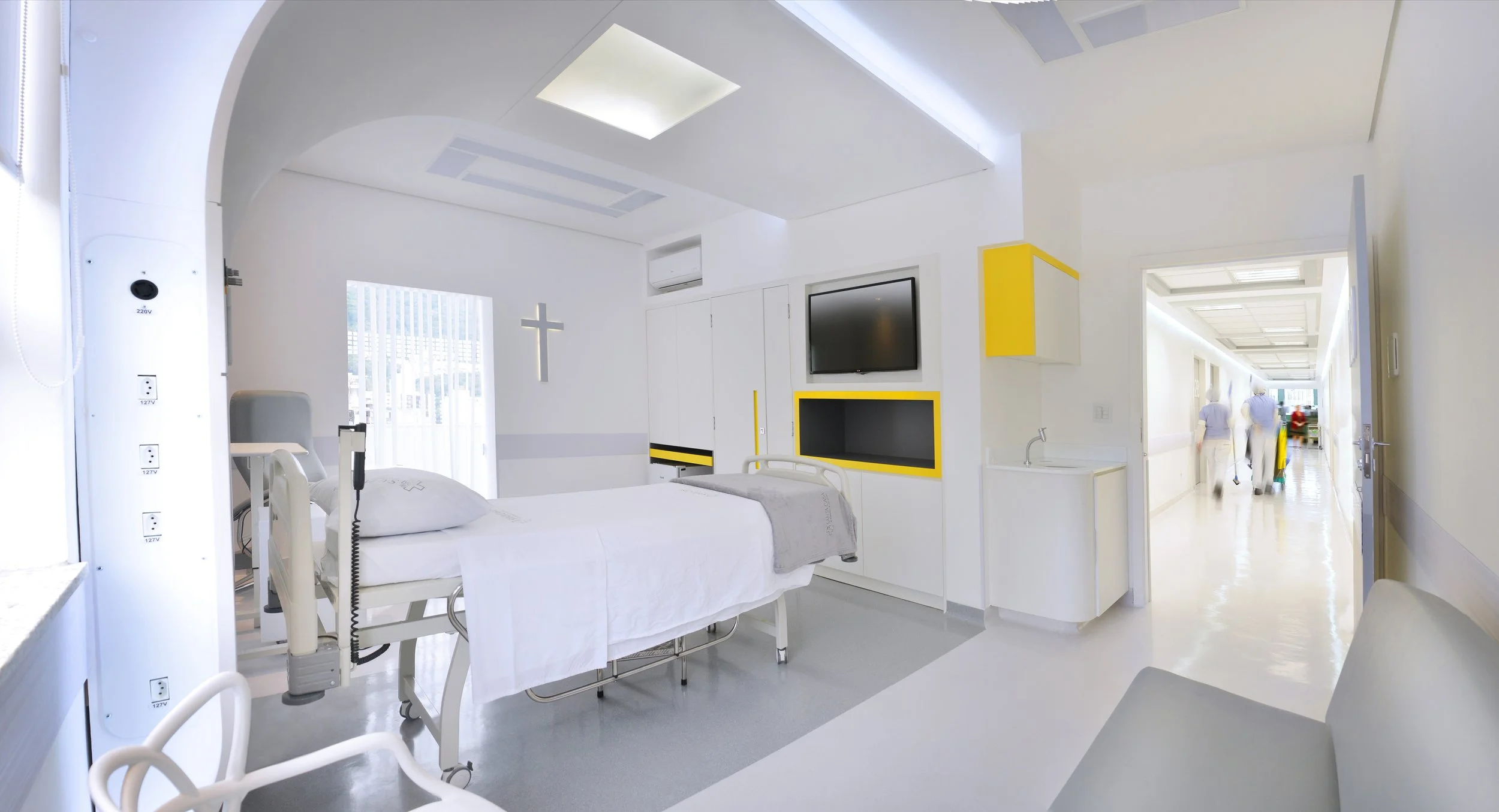 Quarto de Internação Conceito — Detalhe de acabamento