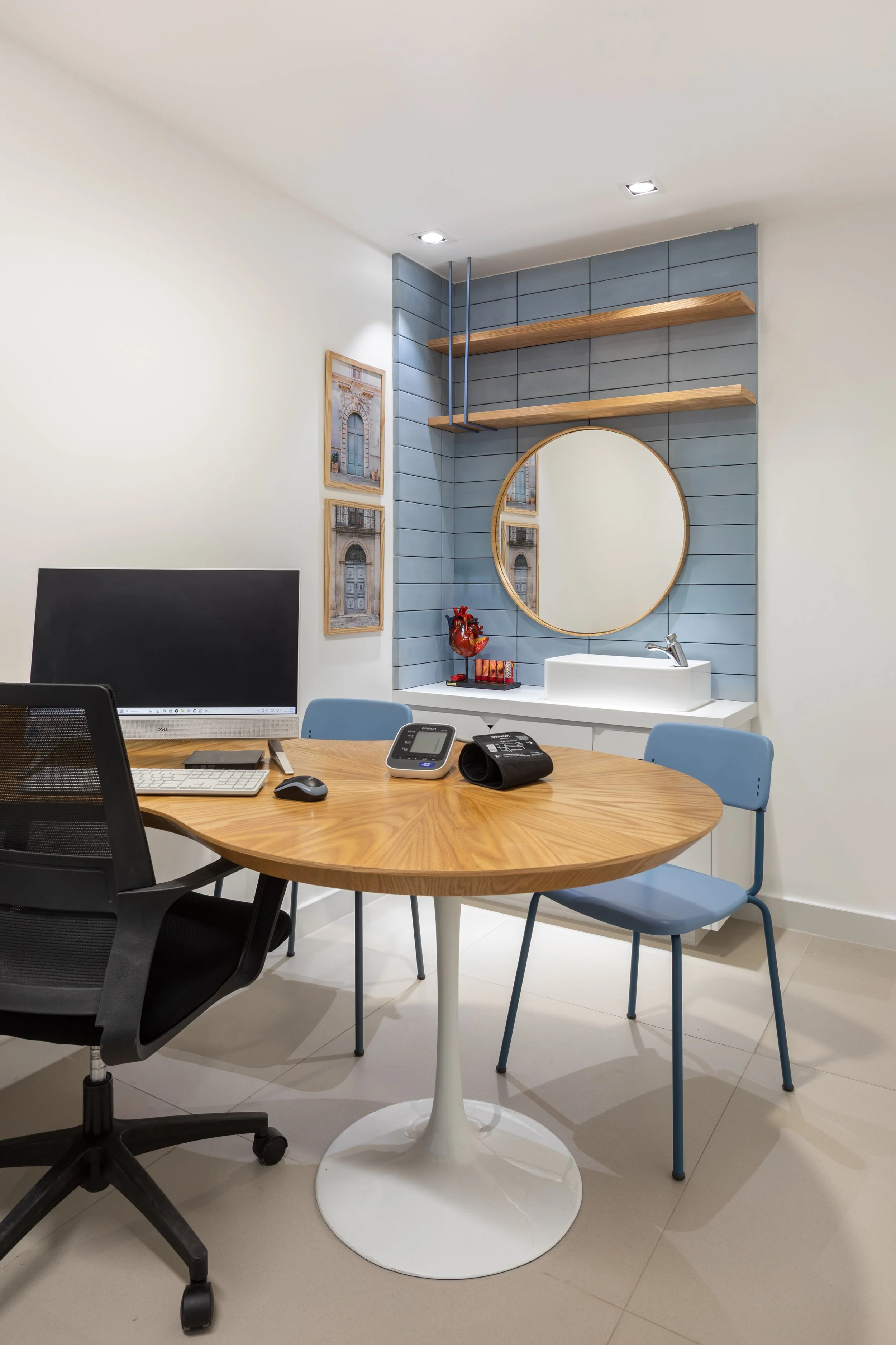 Vista geral da unidade de Hemodinâmica e Tomografia concluída — Hospital Di Camp, Rio de Janeiro — ARTO Saúde