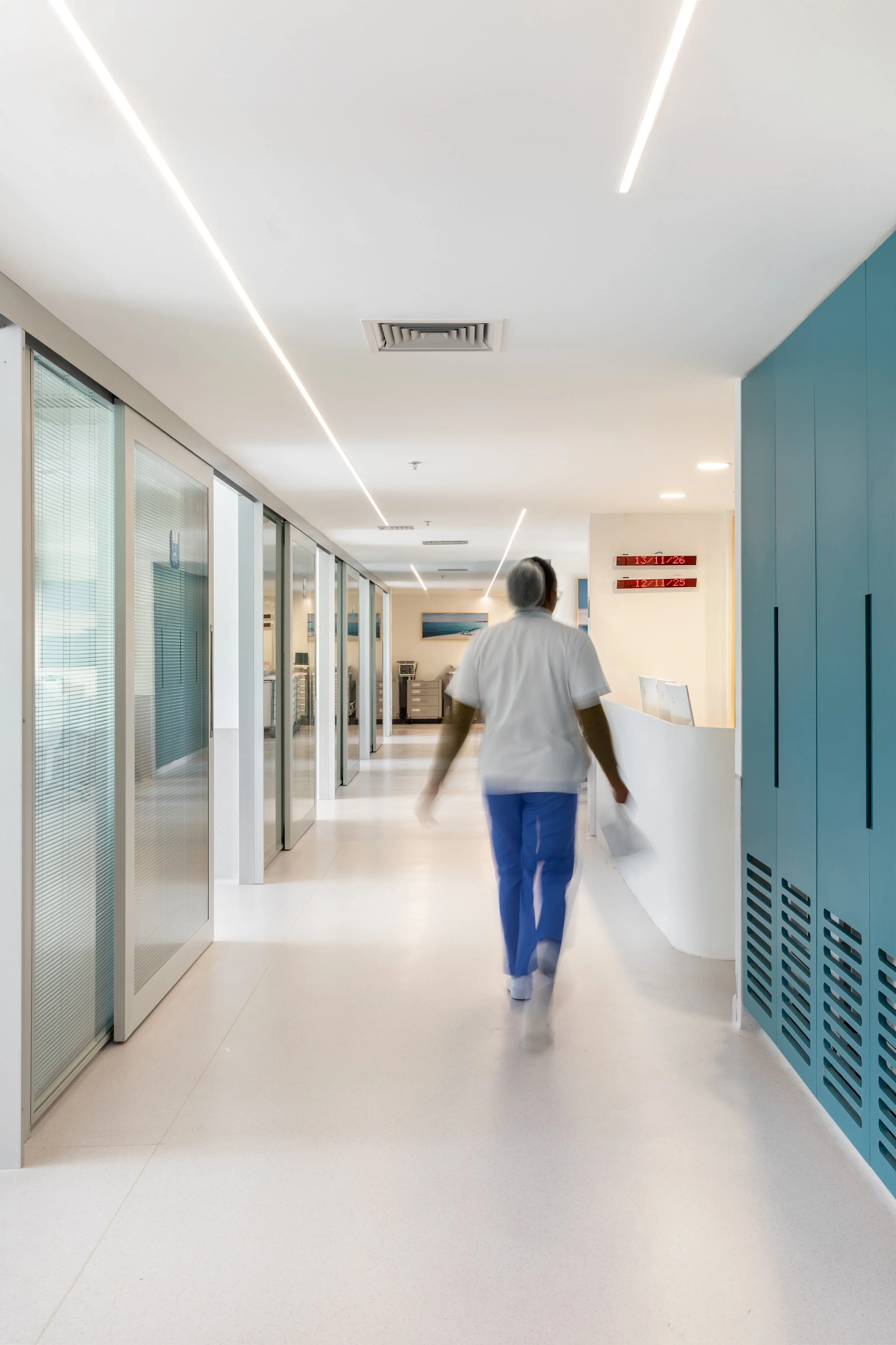 Leitos CTI com luz natural direta — Hospital Di Camp, Zona Oeste do Rio de Janeiro — Arquitetura Hospitalar ARTO