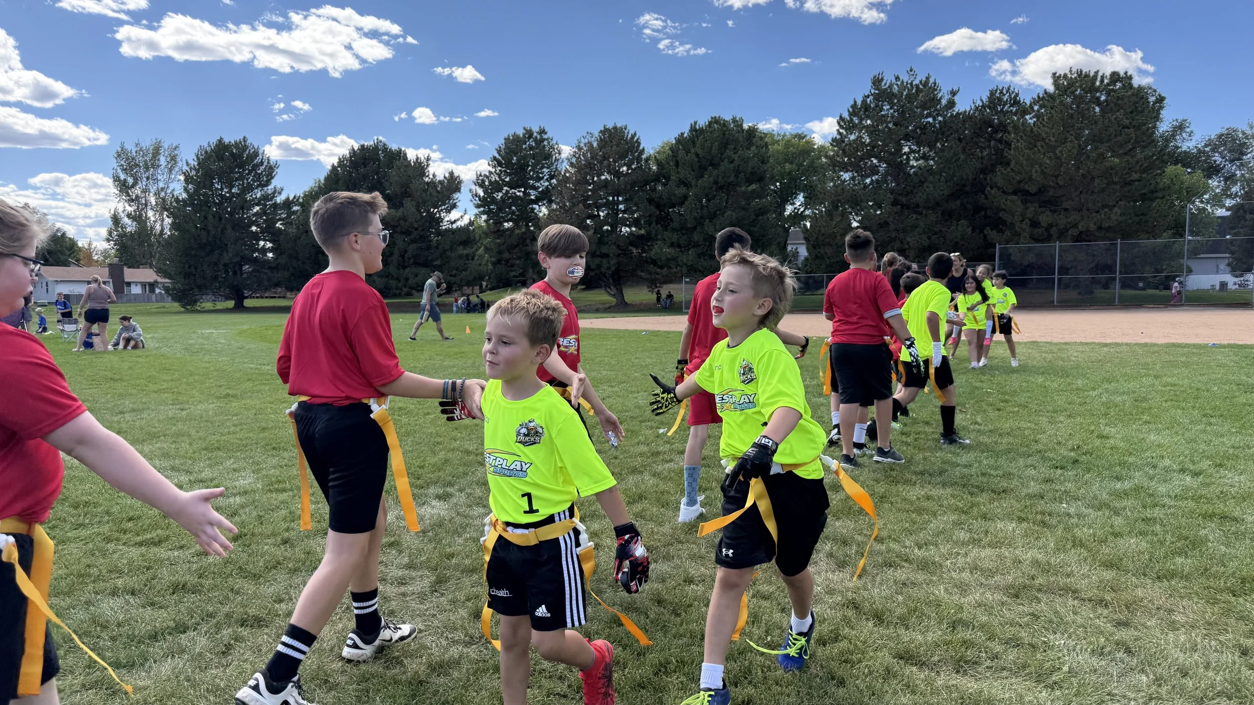 Youth boys flag football winter season for ages 7-10 in Surprise Arizona