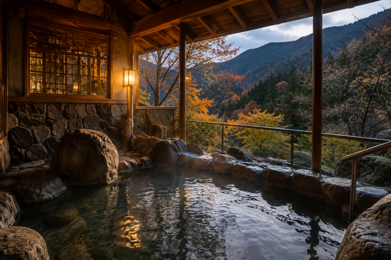 Mountain onsen retreat