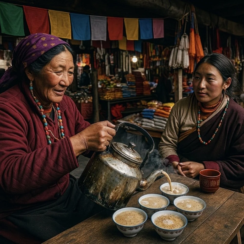 Tibetan cultural scene on the plateau