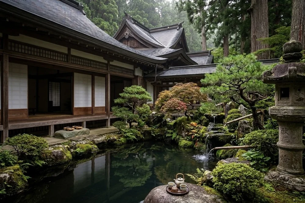 Traditional temple accommodation in Koyasan