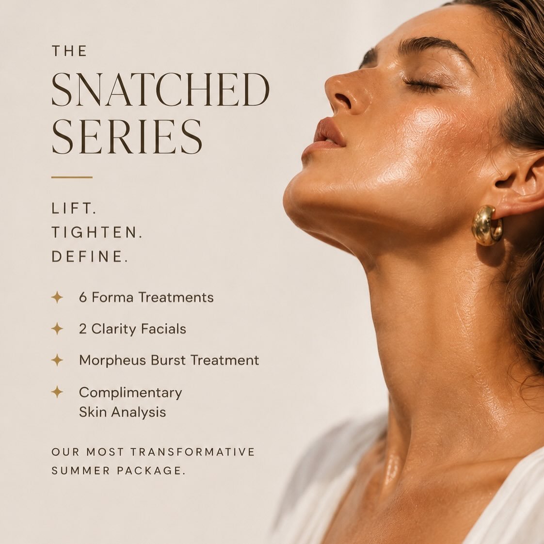 The Snatched Series skin tightening package at Lumina Aesthetics Edmonton