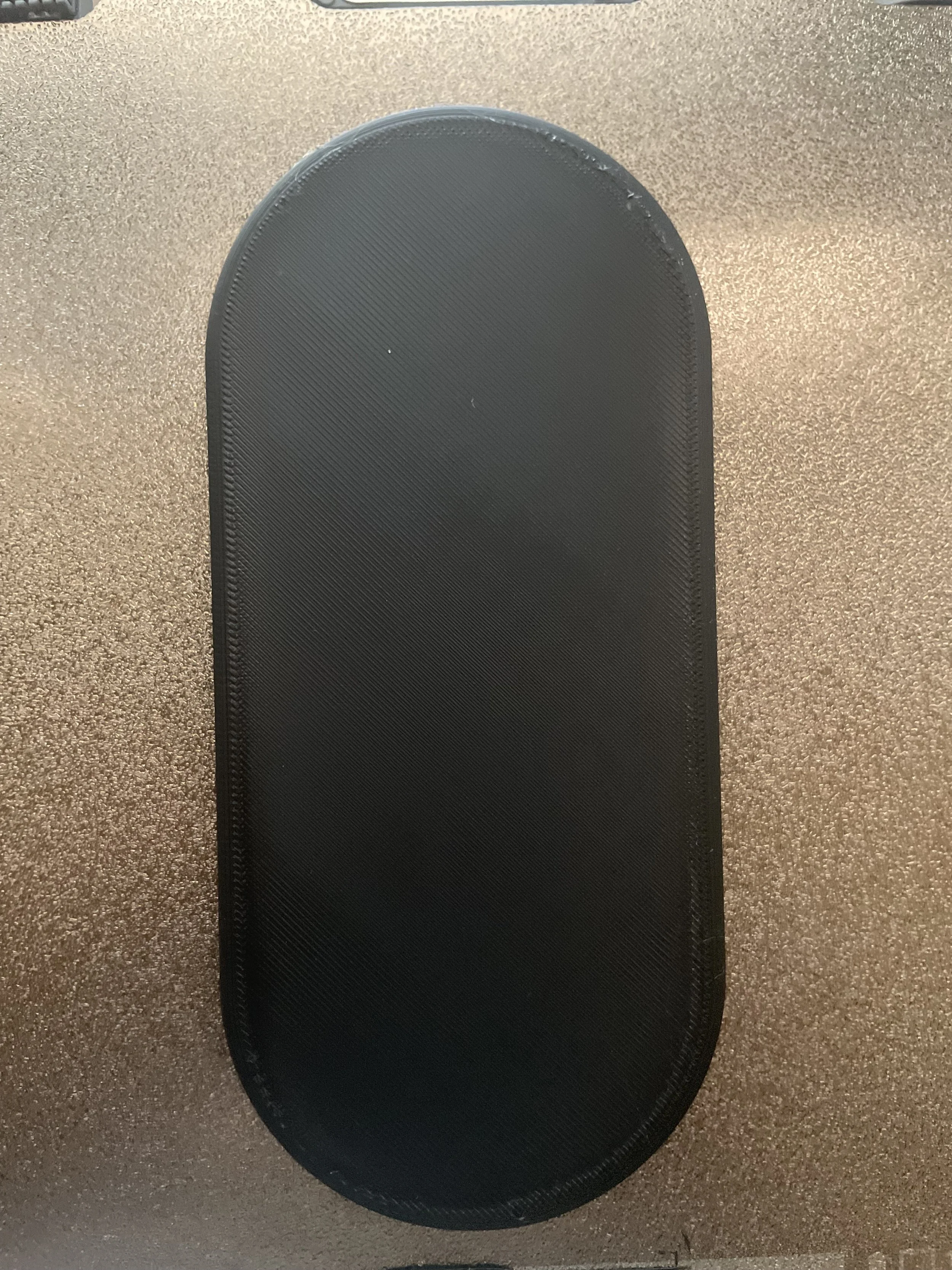 Physical Cioré phone form prototype showing the early rounded body study