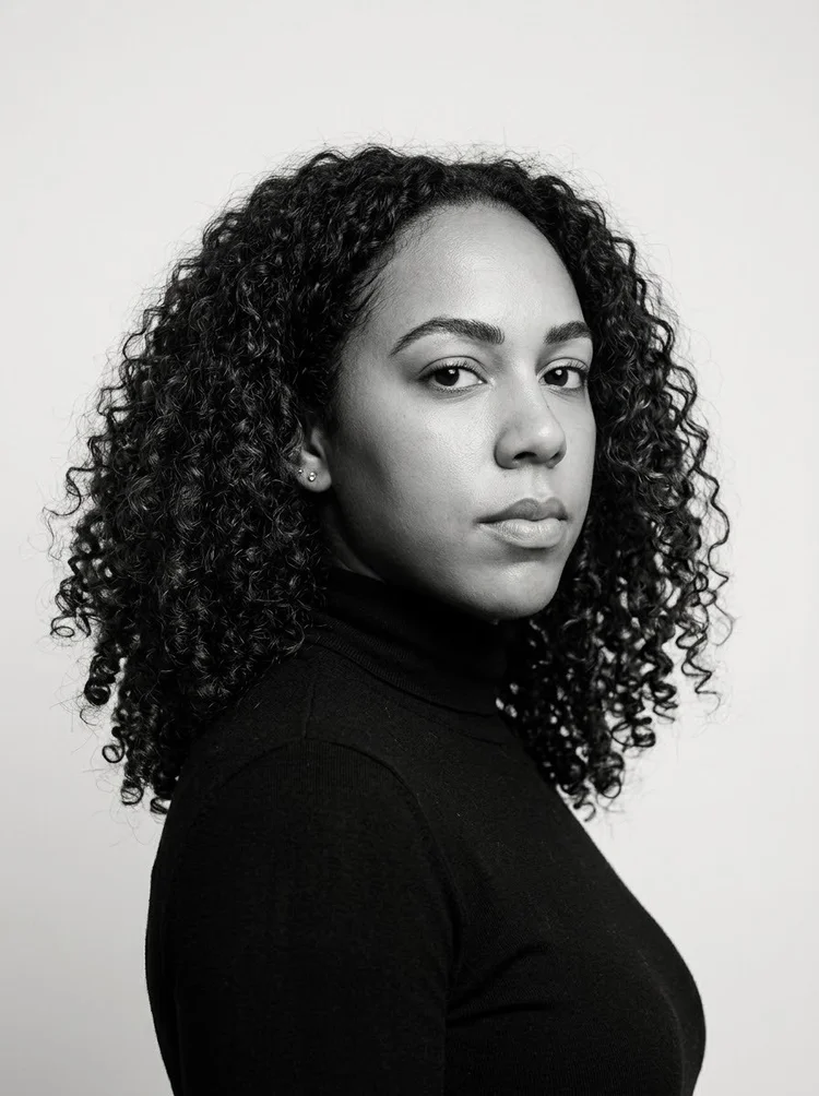 Black and white portrait of Bailey