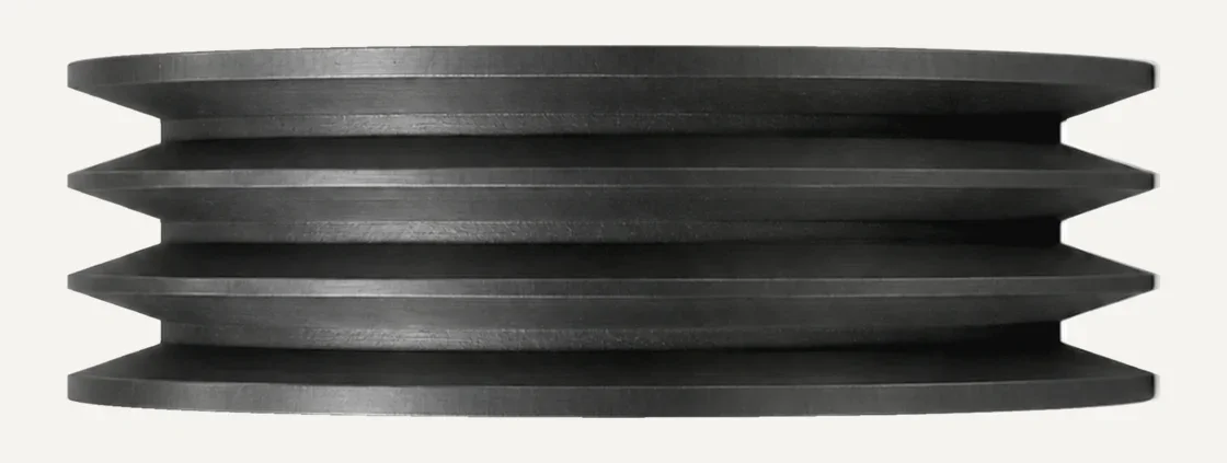 SPB 200-3 pulley seen from the rim: the three grooves