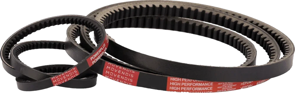 Movendis PowerPlus cogged raw-edge V-belts