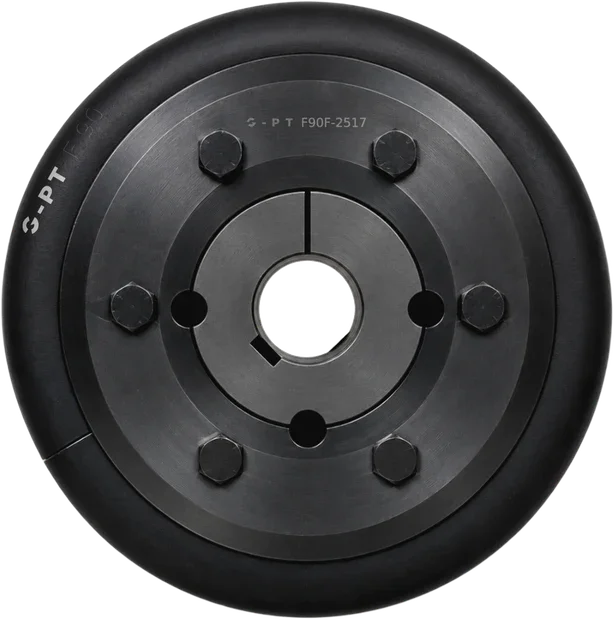 Tyre coupling F90, type F: the taper bush in the flange