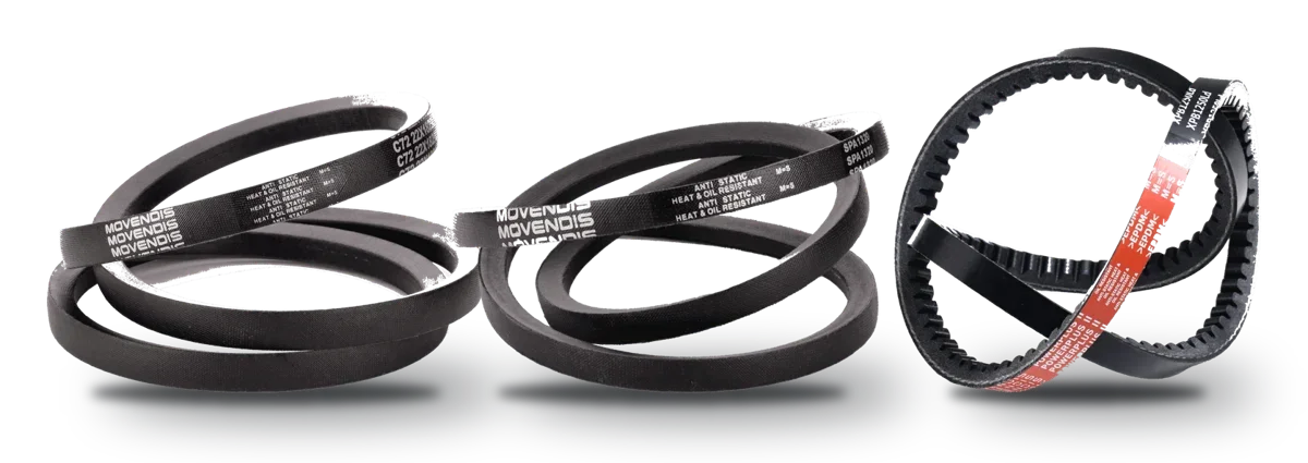 V-belts: classical, narrow wedge and cogged