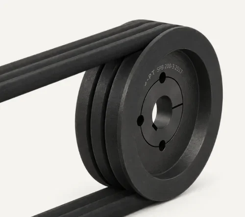 SPB 200-3 pulley with three belts in its grooves