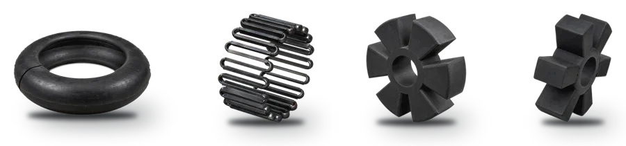 Tyre element, grid spring, HRC element and jaw spider