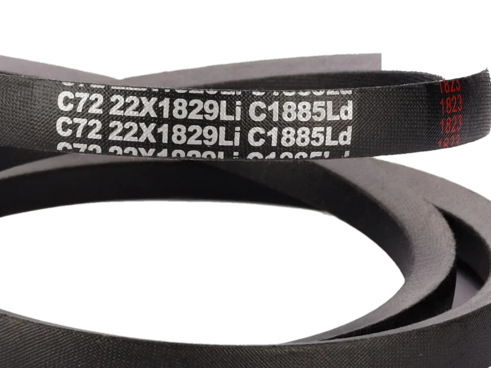 Printed code on a classical V-belt: C72