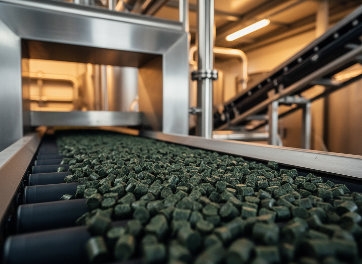Zenco seaweed feedstock pellets