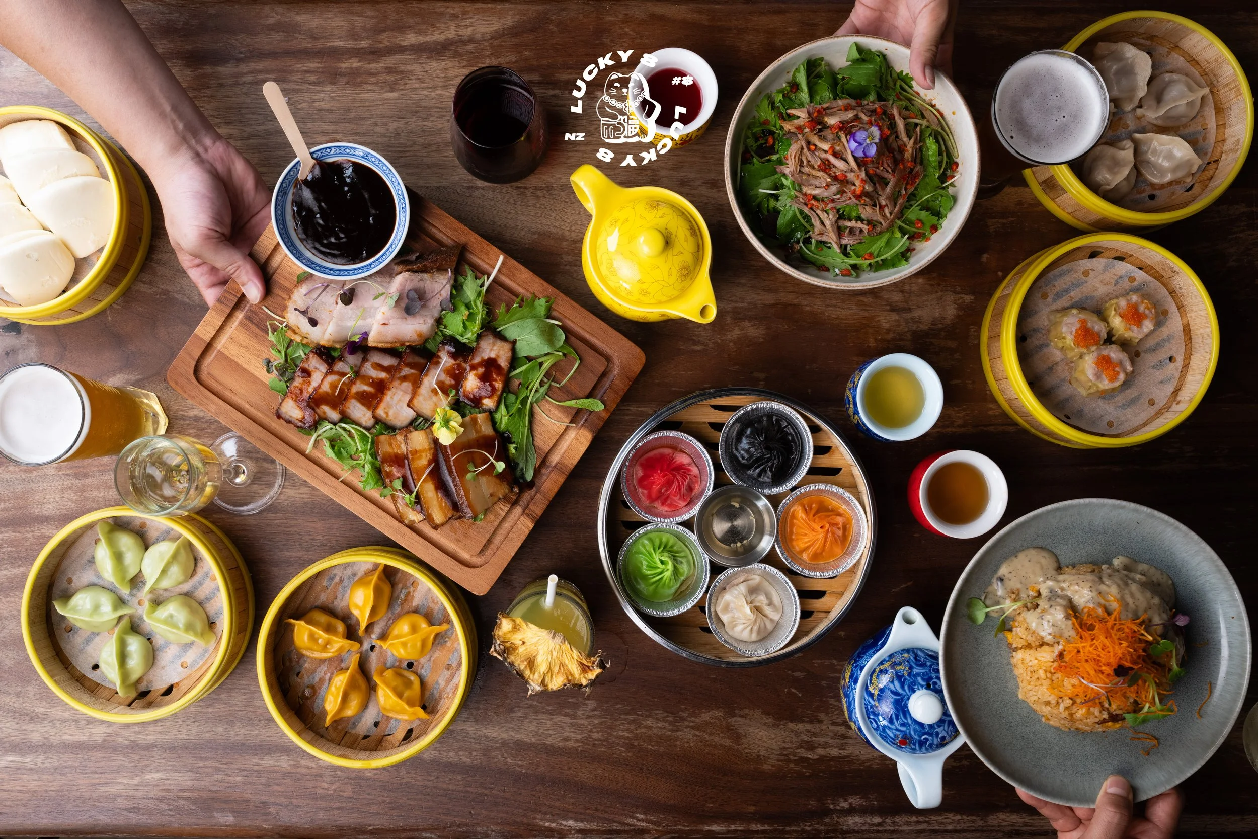 Lucky 8 Bottomless Brunch spread