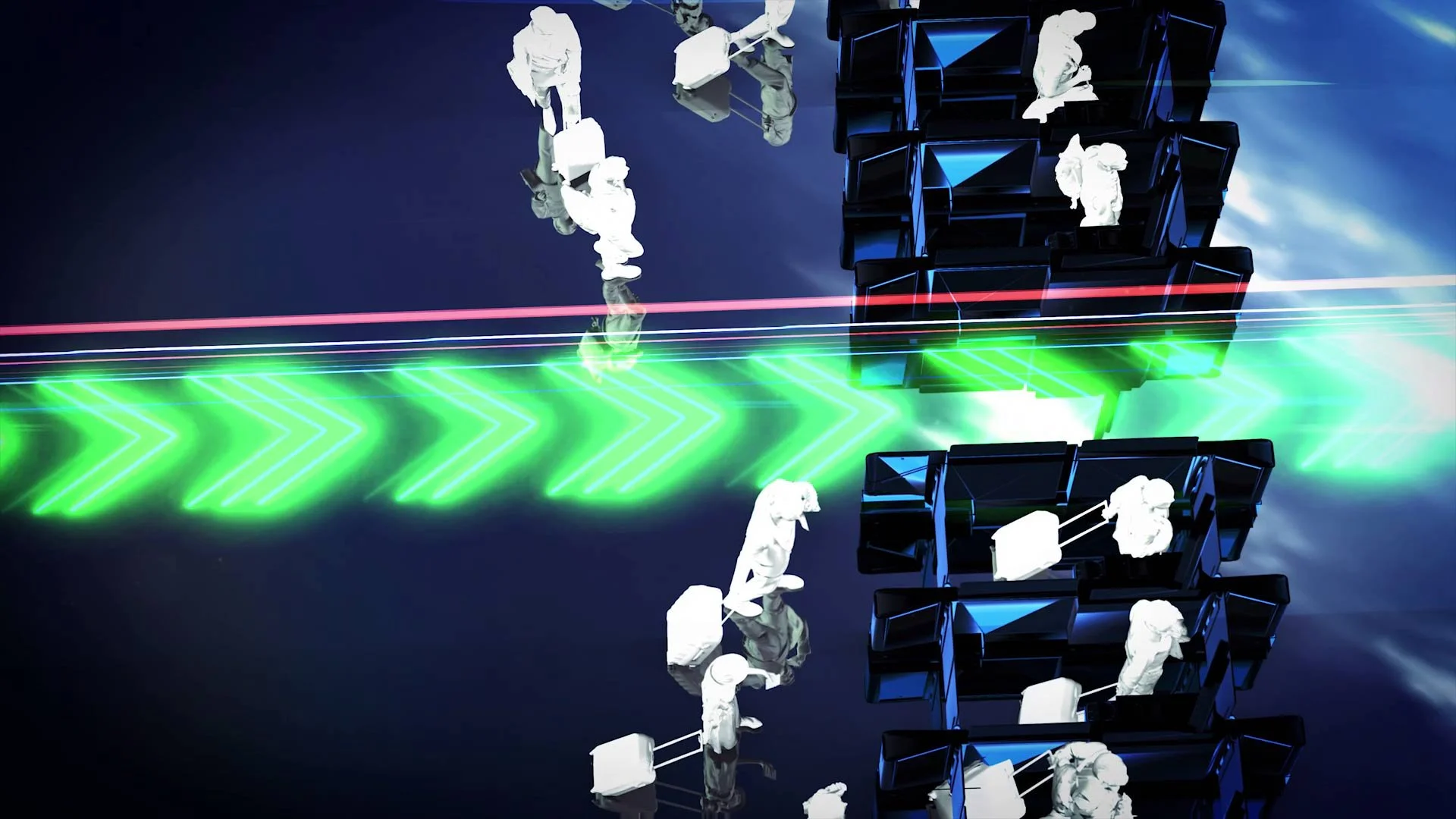GDRFA Green Lane animation Dubai Airport