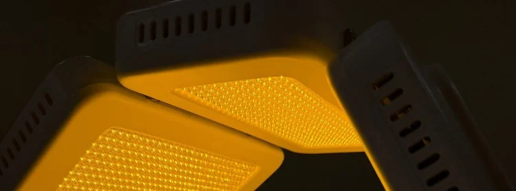 Yellow LED light therapy panels at Skyn Lab Keilor East