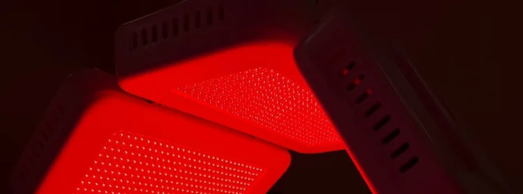 Red LED light therapy panels at Skyn Lab Keilor East
