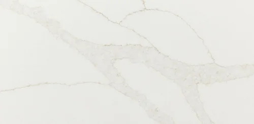 MSI Calacatta Elysio quartz close-up with a soft white base and subtle neutral veining