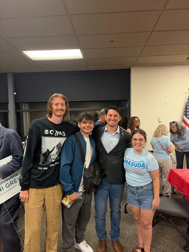 Michael Masuda on the campaign trail