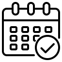 Calendar icon for free consult