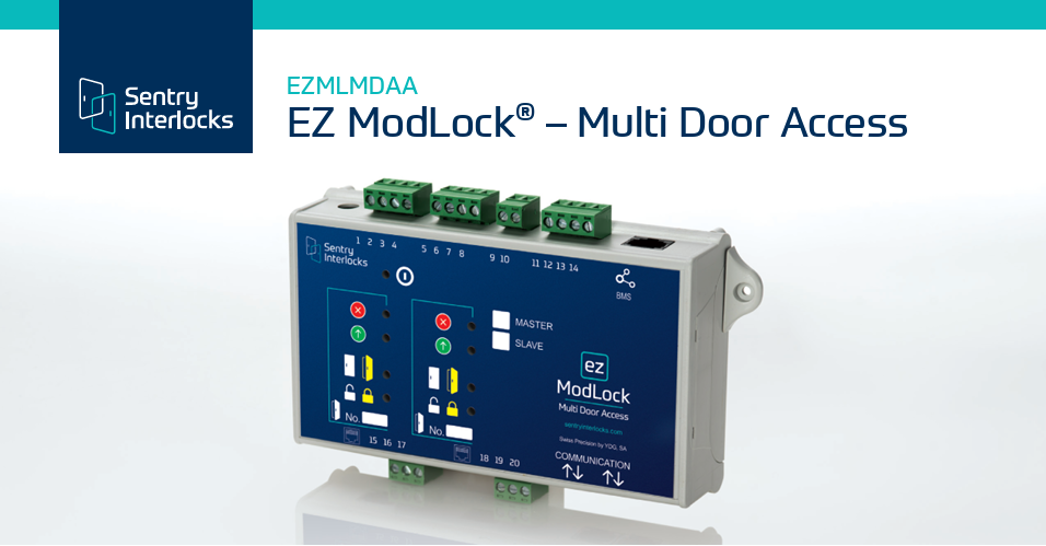 Sentry Interlocks EZ ModLock Multi Door Access controller used for life sciences airlock and door interlock systems