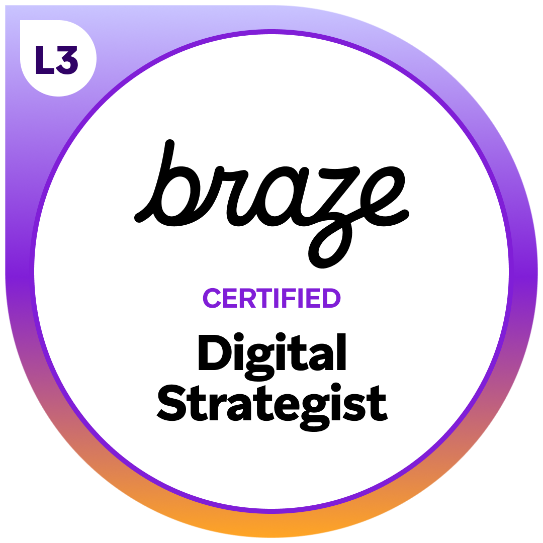 Braze Digital Strategist certification badge