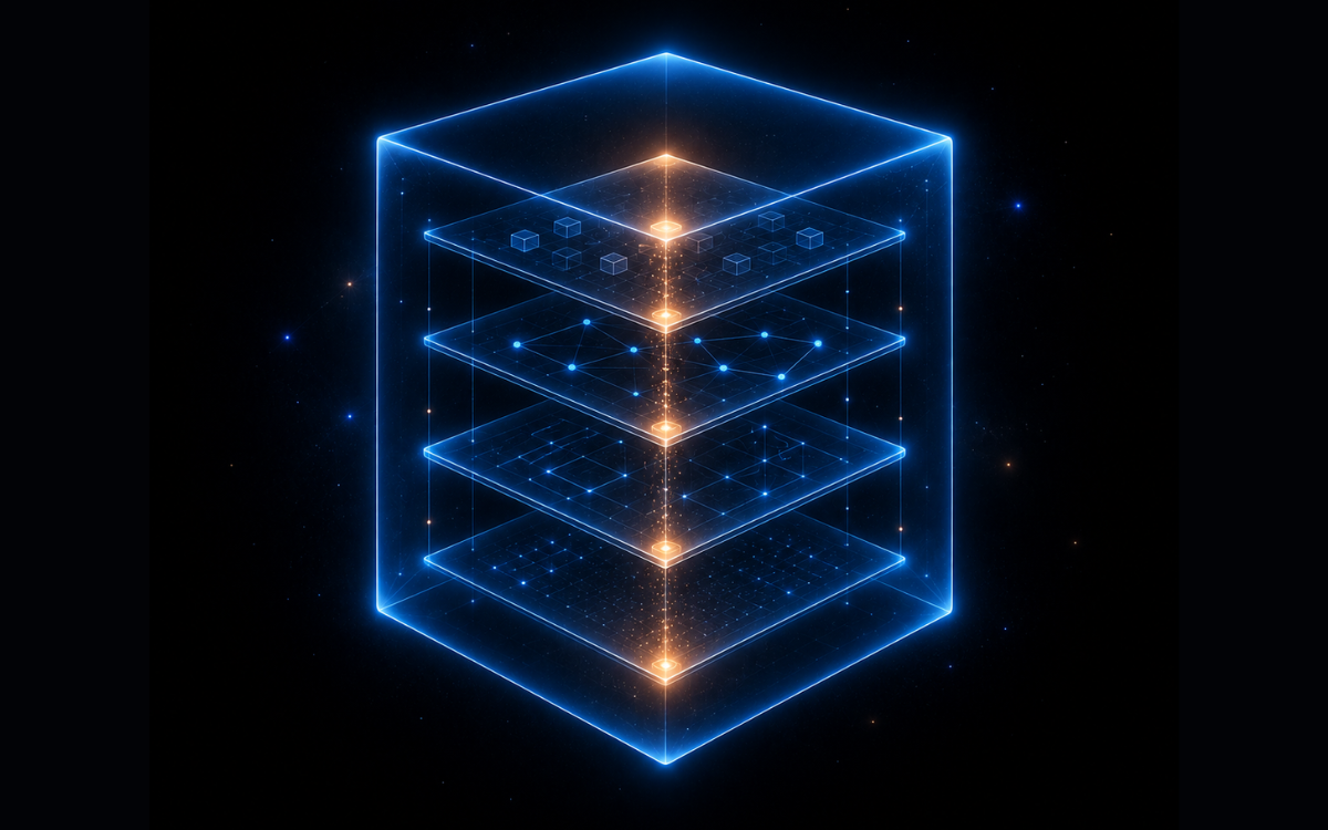Layered digital technology visualization