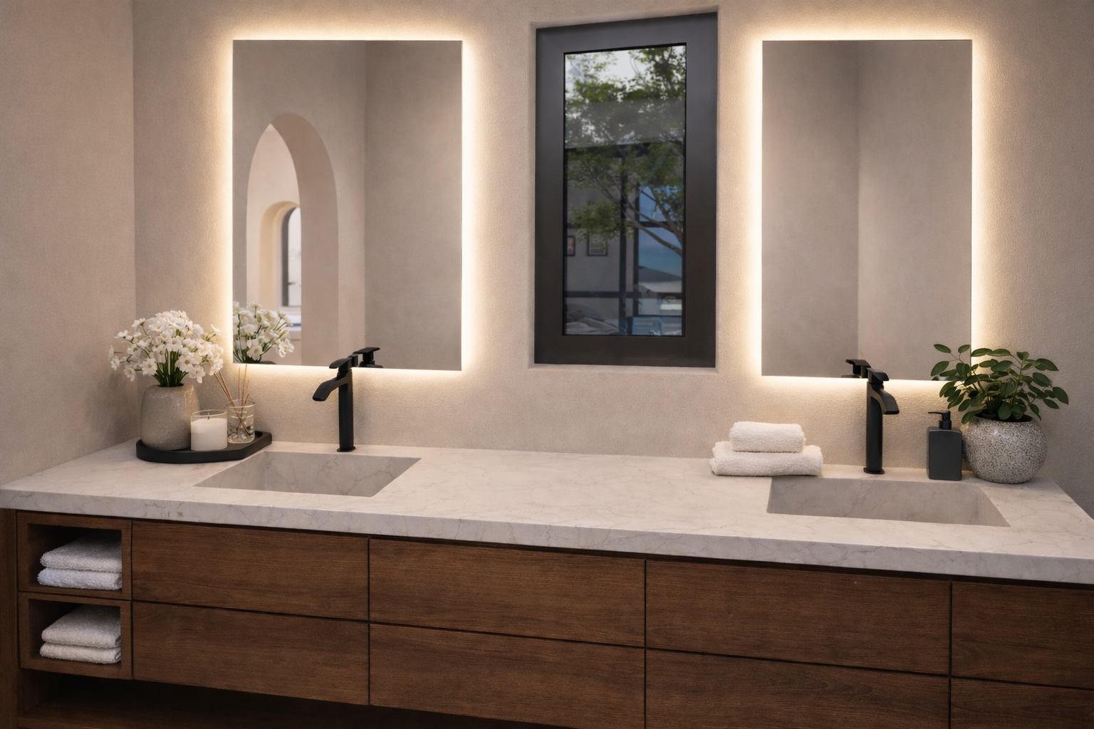 Infinity pool with ocean views