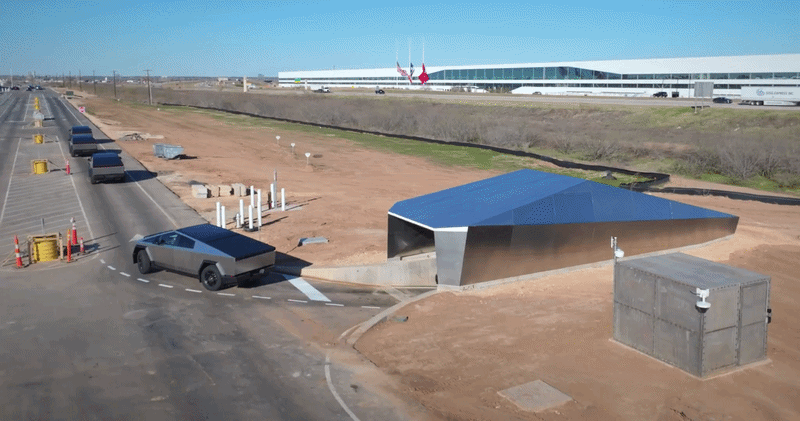 Cybertunnel entrance, Giga Texas, 2024