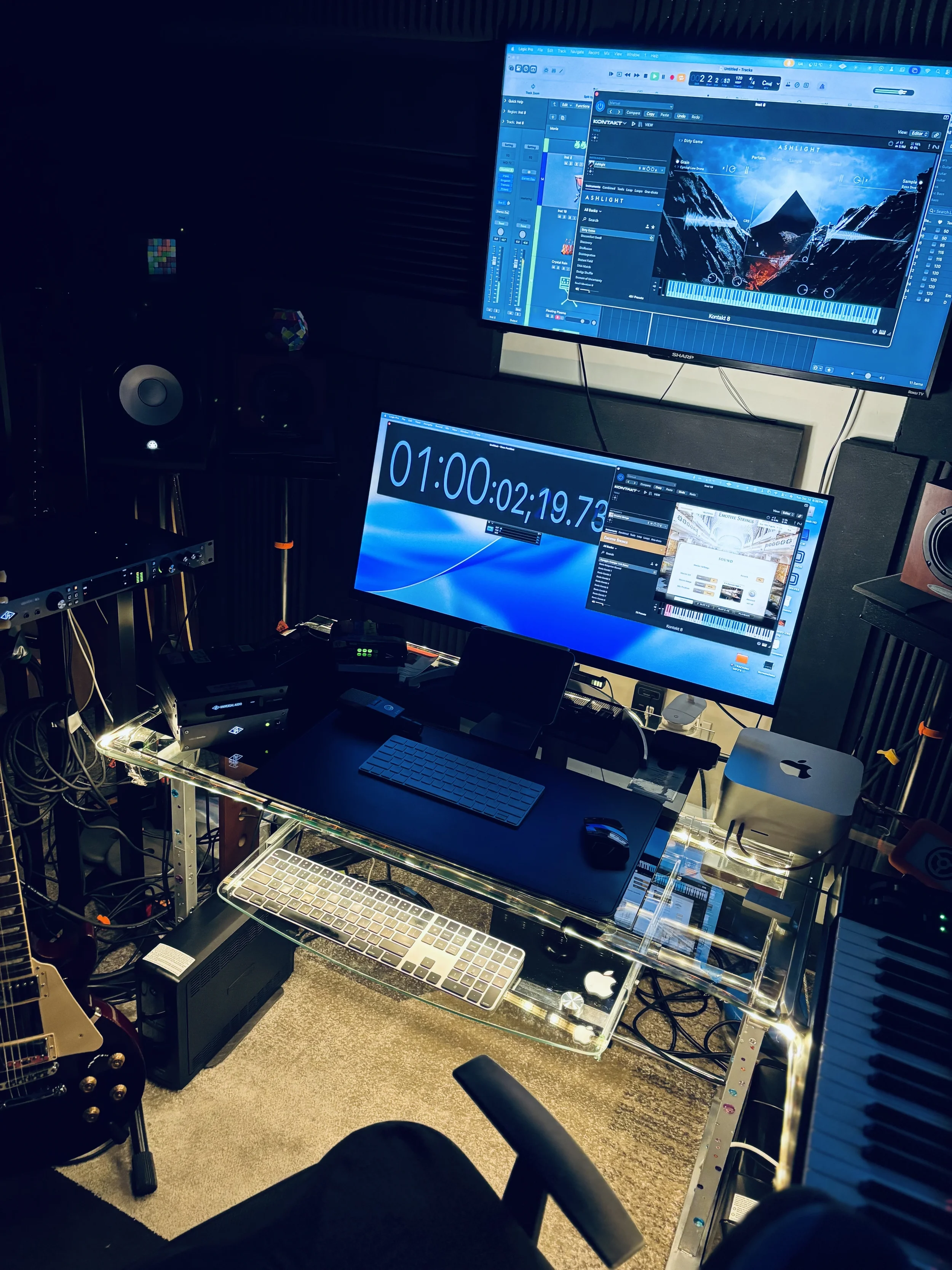 Mixing and mastering session