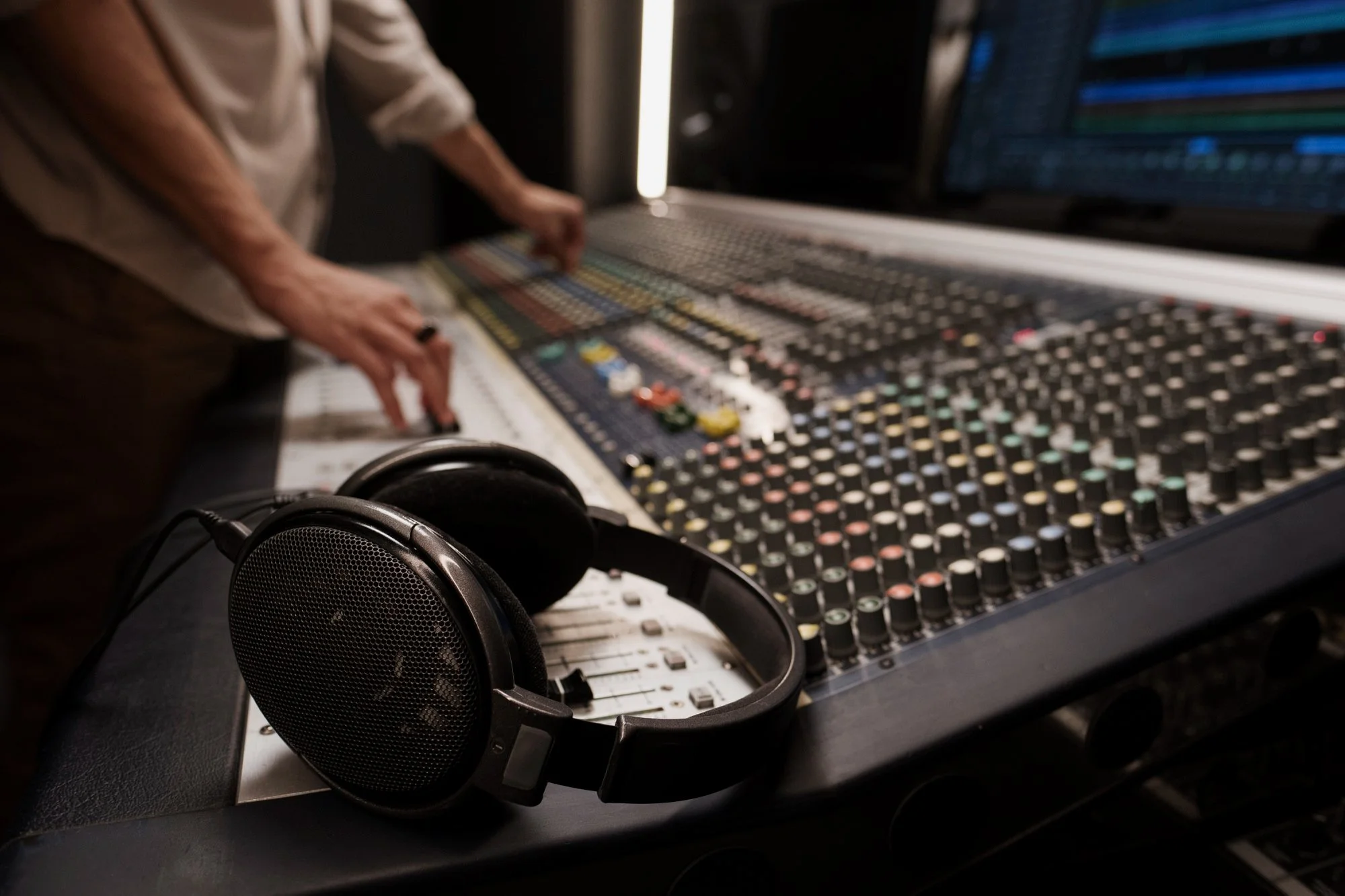Mixing and mastering session