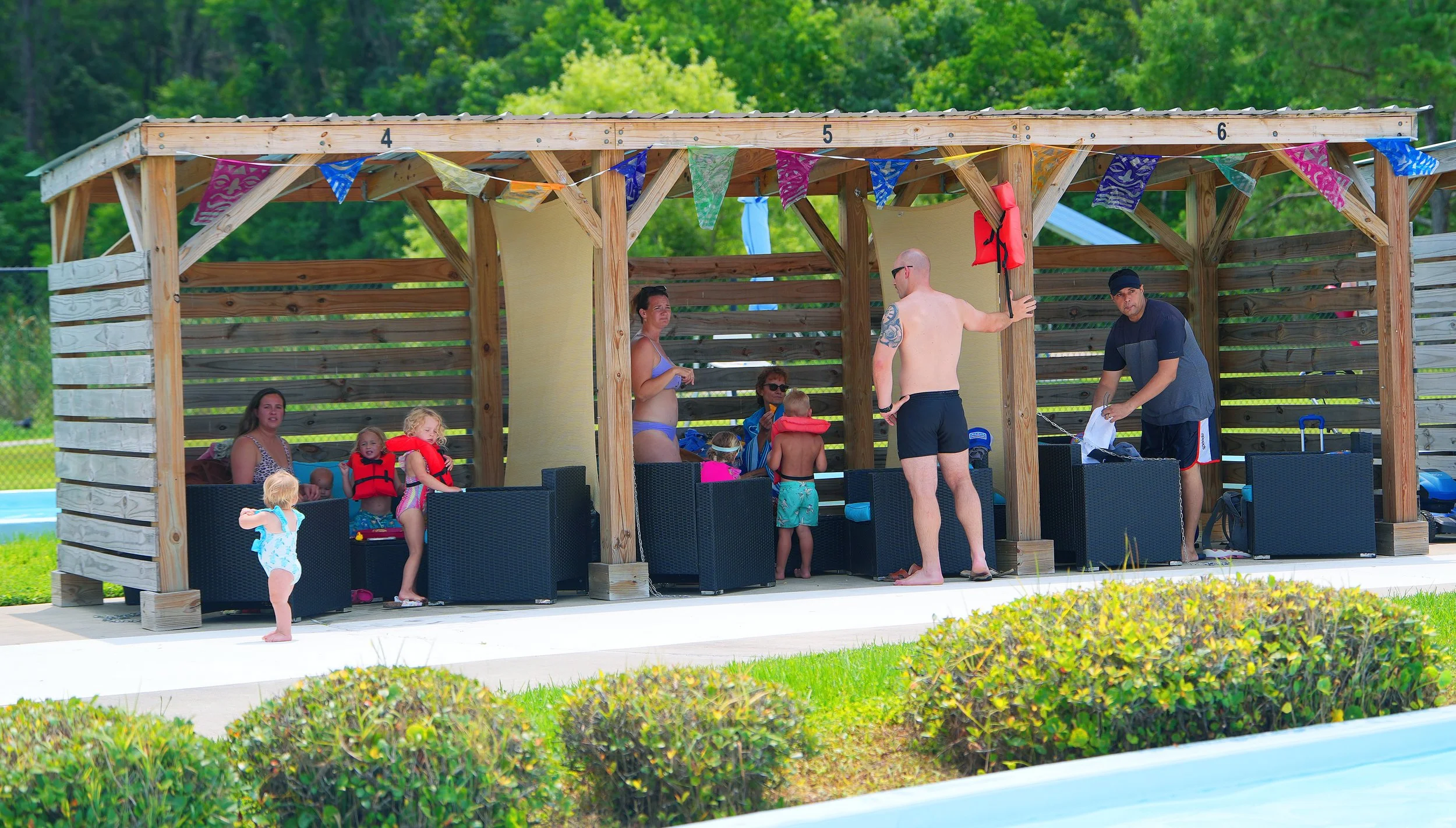 Cabana rental at St. Marys Aquatic Center