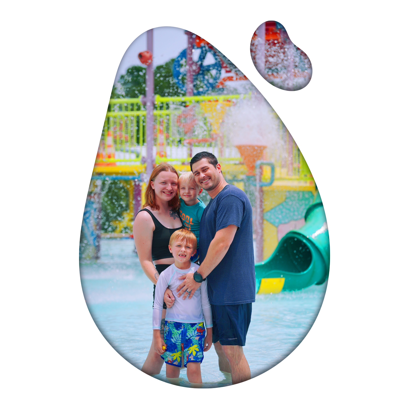 Family enjoying St. Marys Aquatic Center