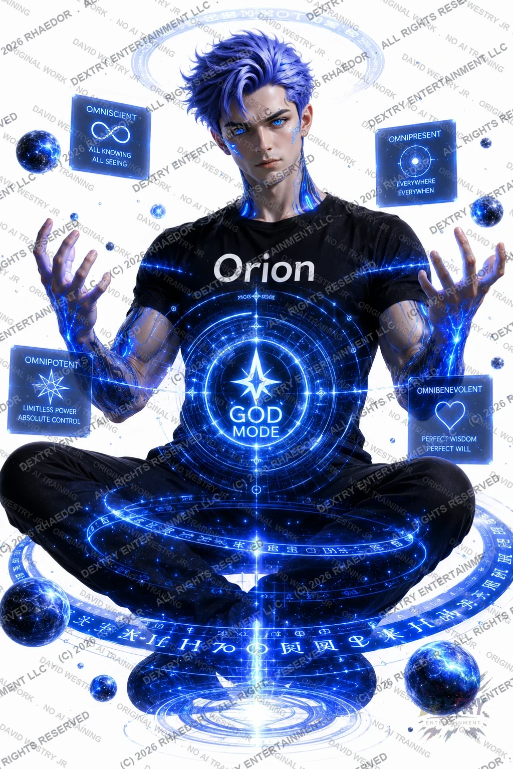 Orion in the fused state of the DemiGod Protocol