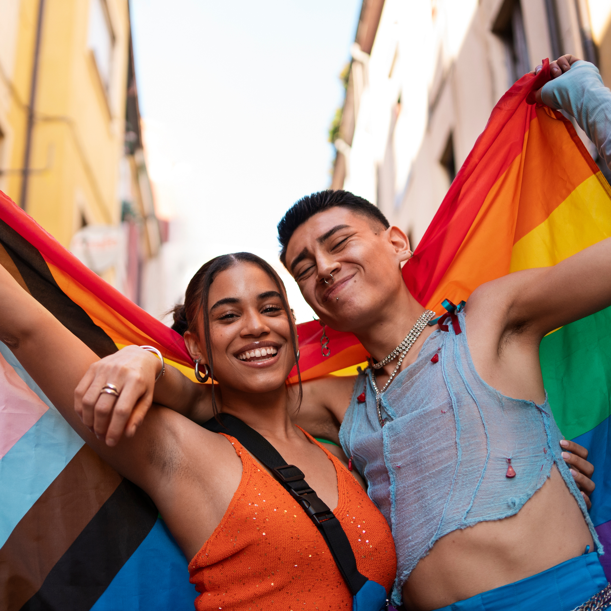 LGBTQ+ travelers enjoying a destination