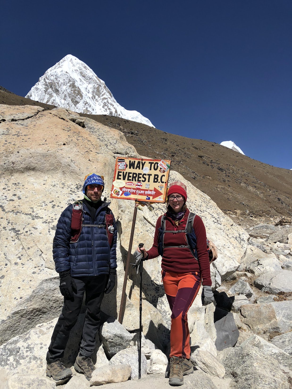 Asia Lantz at Everest Base Camp