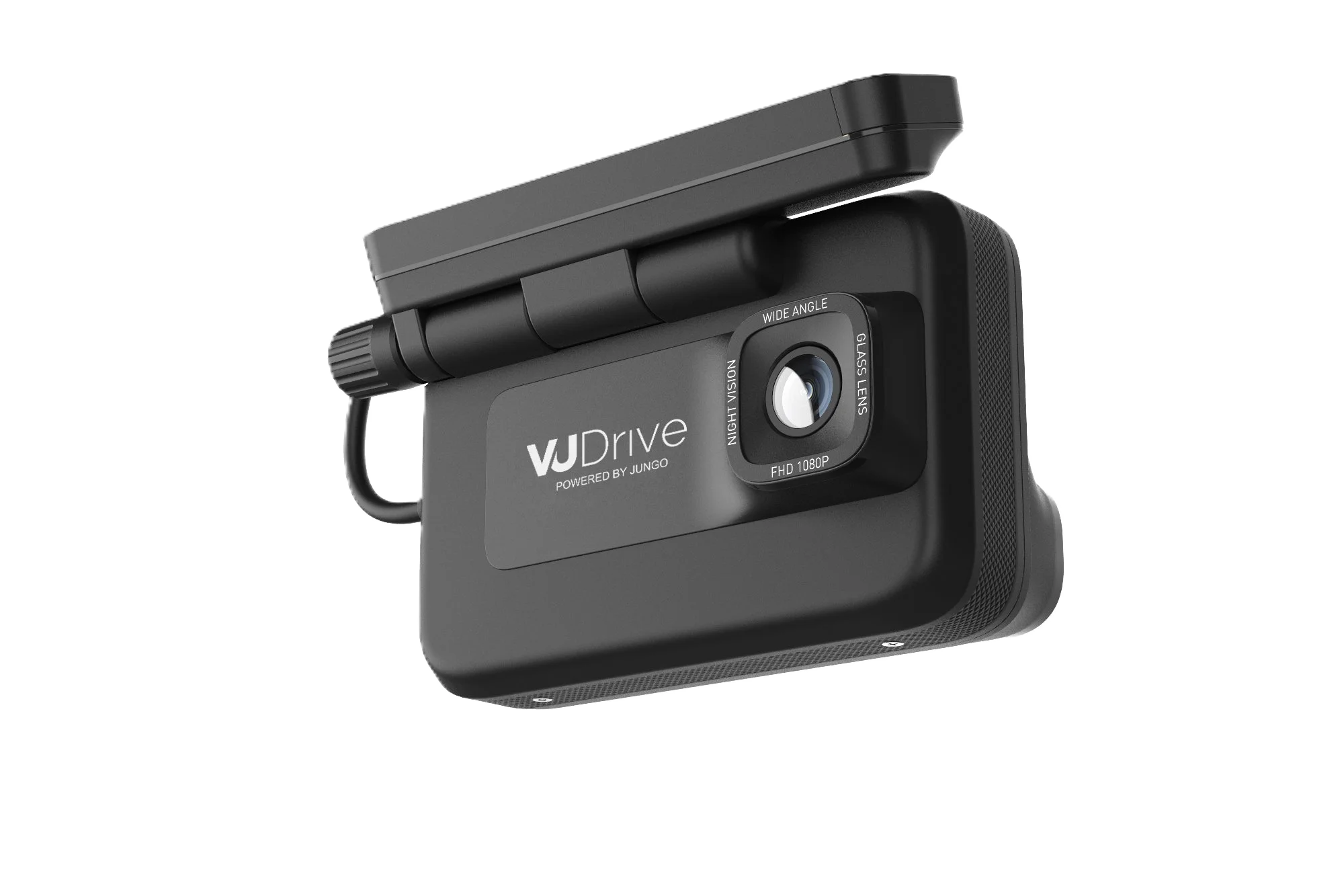 VuDrive Pro dual-facing AI dash camera