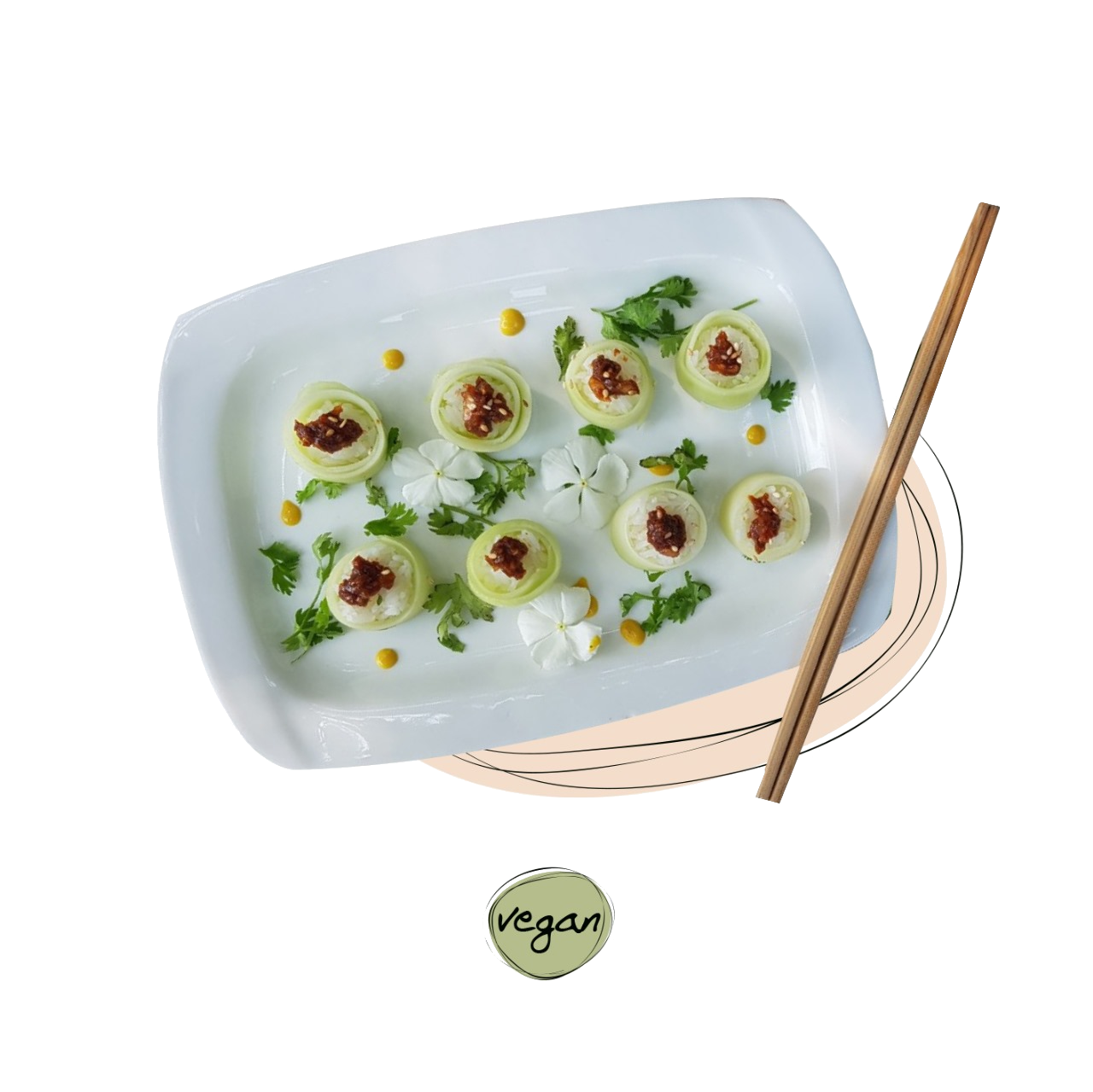 Cucumber Roll with Ssamjang