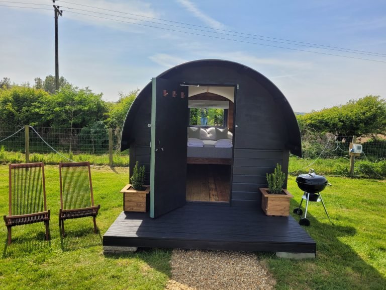 Glamping Piglet Cabin view 2
