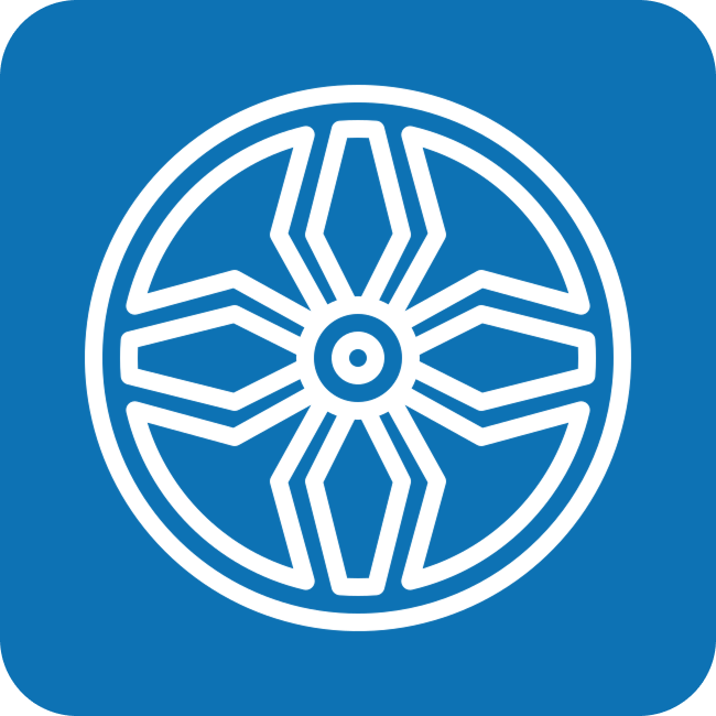 Wheel straightening icon