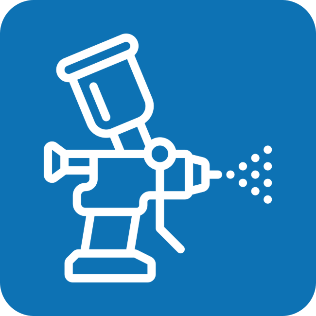 Powder coating icon
